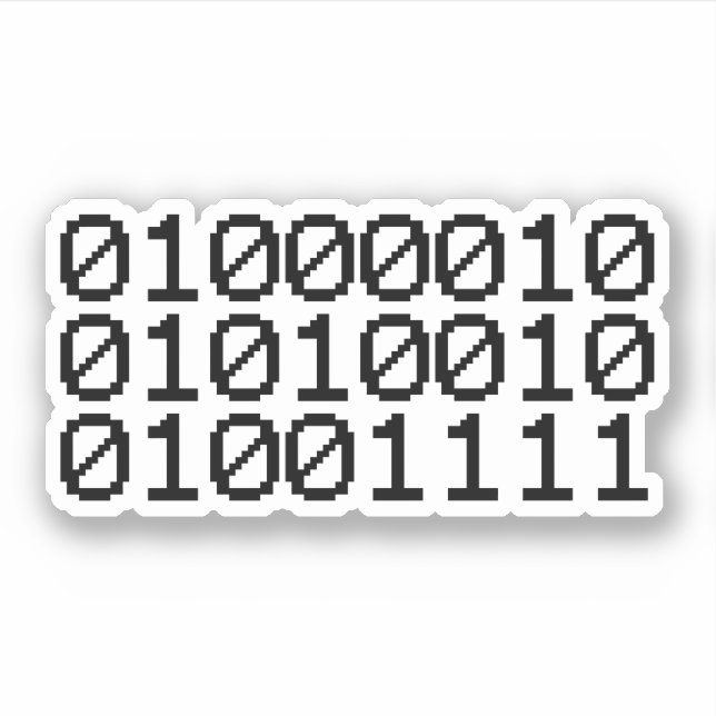 BINARY BRO STICKER (Front)