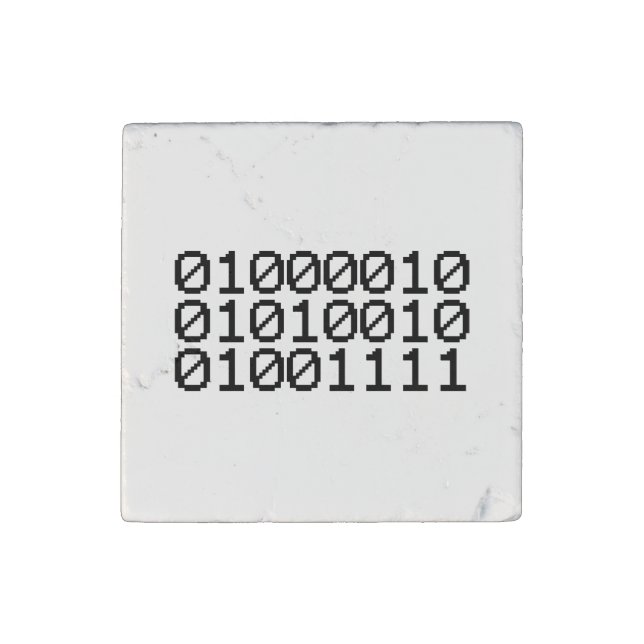 BINARY BRO STONE MAGNET (Front)
