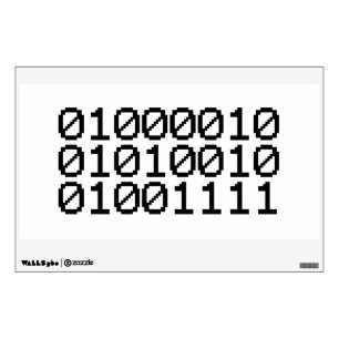 BINARY BRO WALL DECAL
