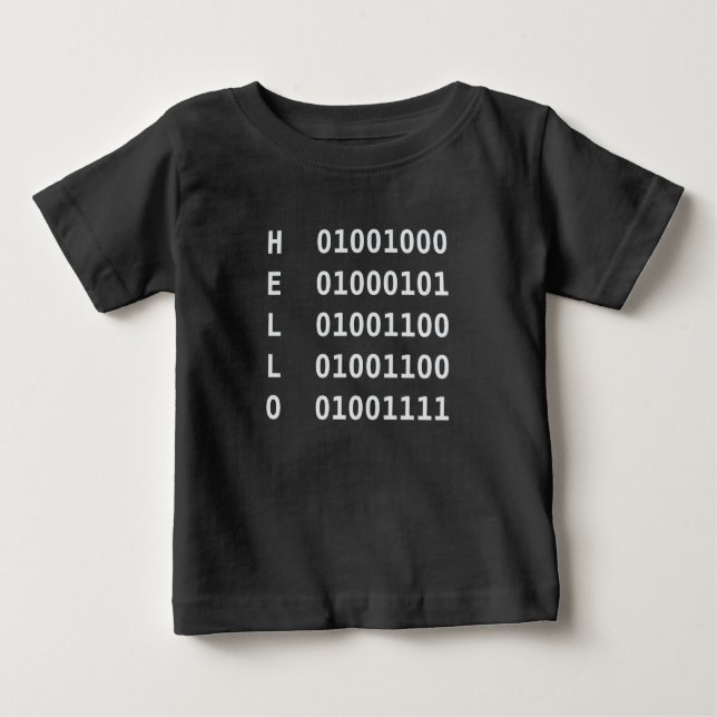 Binary Code Baby T-Shirt (Front)