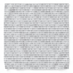 Binary Code Black White Stripes Bandana
