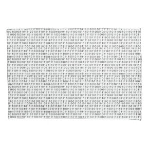 Binary Code Black White Stripes Pillow Case