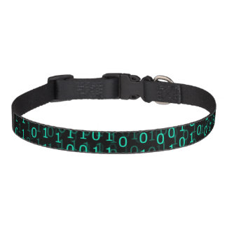 Binary Code Custom Pet Collar