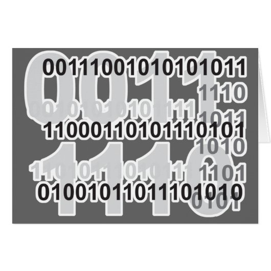 binary code design cards (Front Horizontal)