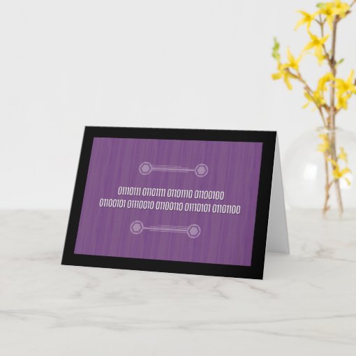 Binary Code for Wonderful Birthday Card | Zazzle