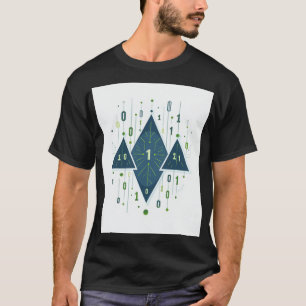 Binary Code Geometric Pattern for Programmers and T-Shirt