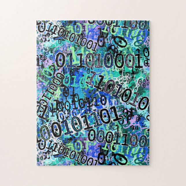 Binary Code Jigsaw Puzzle (Vertical)