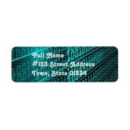 Binary Code Mailing Labels