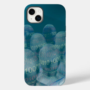 binary code ,man and digital communications Case-Mate iPhone 14 plus case