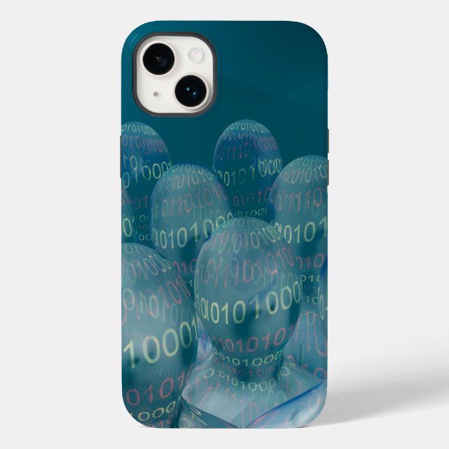binary code ,man and digital communications  Case-Mate iPhone case (Back)