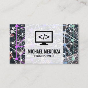 Binary Code   Network   Tech Business Card