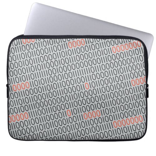 BINARY CODE red details Laptop Sleeve