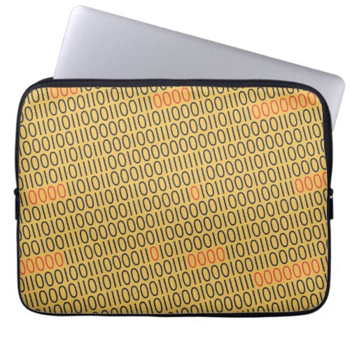 BINARY CODE red highlights on any Color Laptop Sleeve