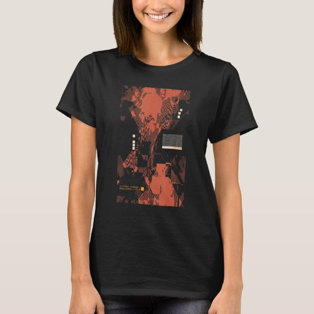 Binary Code Retro Computer Geek Programmer Nerd Te T-Shirt (Front)