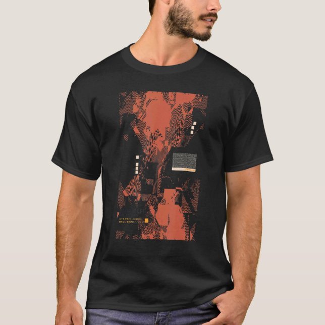 Binary Code Retro Computer Geek Programmer Nerd Te T-Shirt (Front)