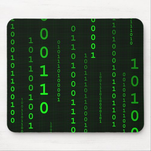 Binary Code square mousepad