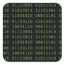 Binary Code Square Sticker