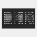 Binary Code Sticker at Zazzle