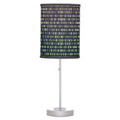 Binary Code Table Lamp (Front)