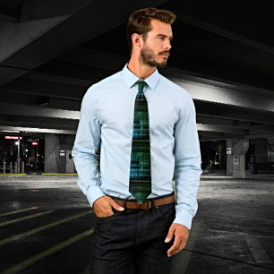 Binary Code Tie – Modern Artistic Pattern