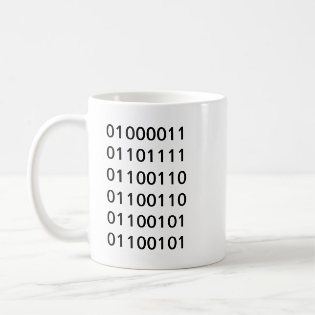 Binary Coffee Mug (Left)