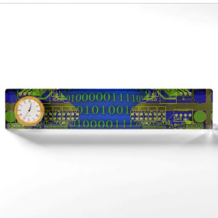 Binary Communicaton Desk Name Plate
