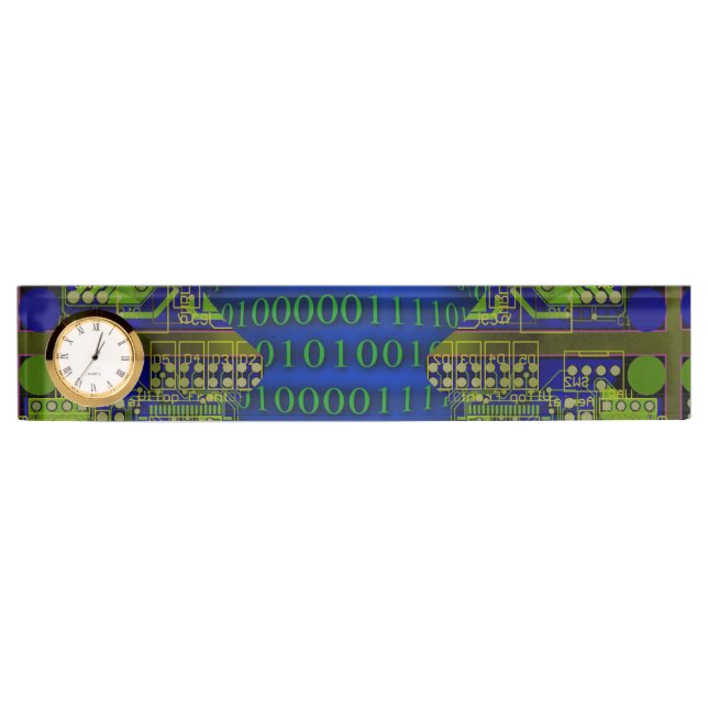 Binary Communicaton Desk Name Plate (Front)