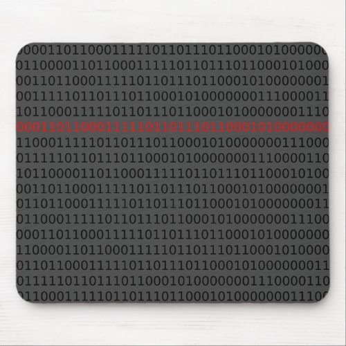 Binary Computer Code Programmer Teacher 0 and 1    Mouse Pad