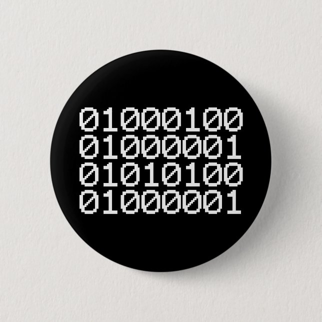 BINARY DATA BUTTON (Front)