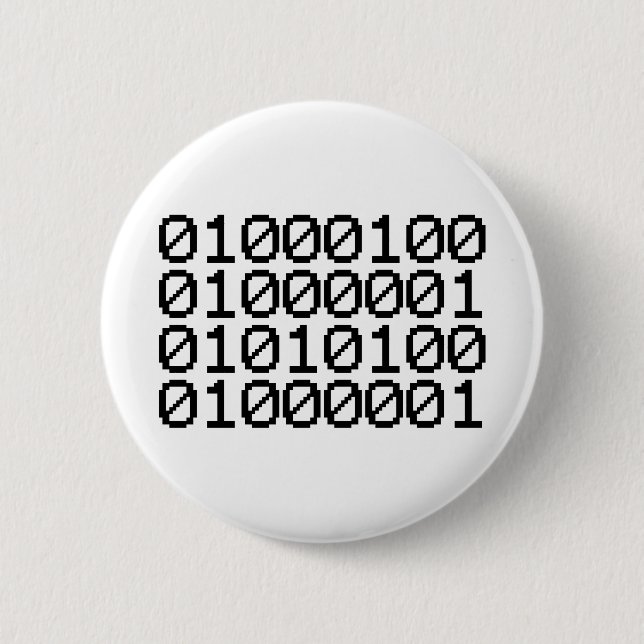 BINARY DATA BUTTON (Front)
