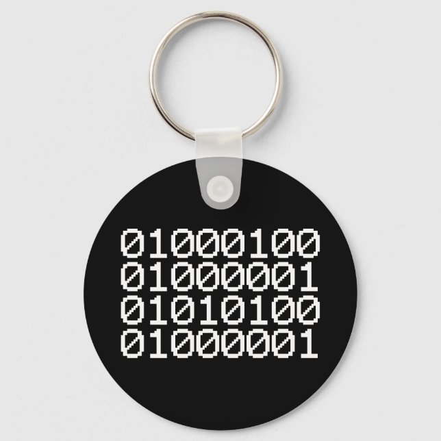 BINARY DATA KEYCHAIN (Front)