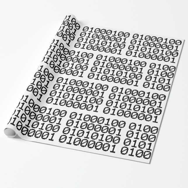 BINARY DATA WRAPPING PAPER (Unrolled)