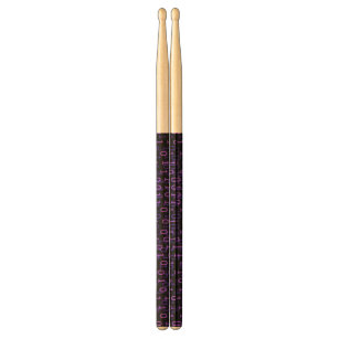 Binary Falling Numbers - Purple Drum Sticks