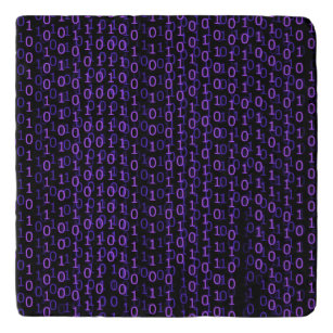 Binary Falling Numbers - Purple Trivet
