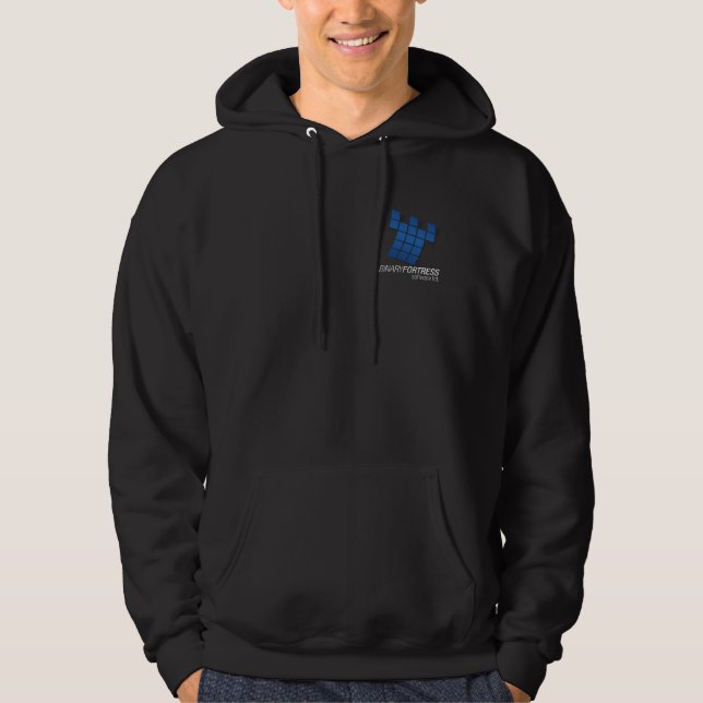 Binary Fortress Hoodie (Dark) (Front)