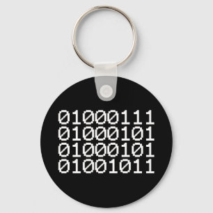 BINARY GEEK KEYCHAIN