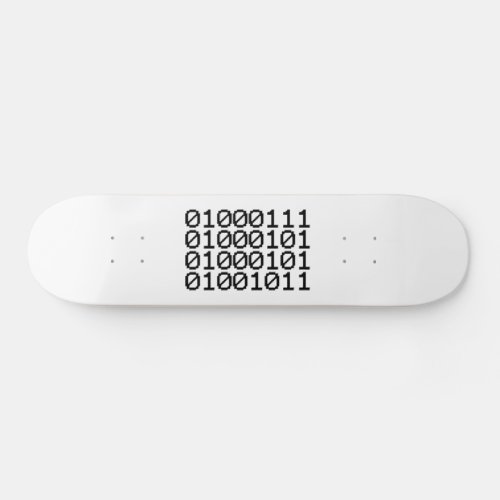 BINARY GEEK SKATEBOARD