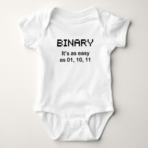 BINARY geek t_shirt 2XL code funny pixels nerdy Baby Bodysuit
