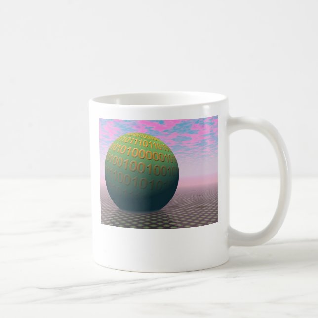 Binary Globe Coffee Mug (Right)