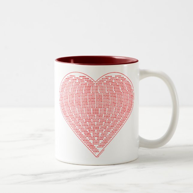 Binary Heart Mug (Right)