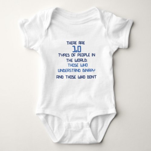 binary joke baby bodysuit