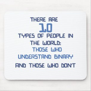 binary joke mouse pad
