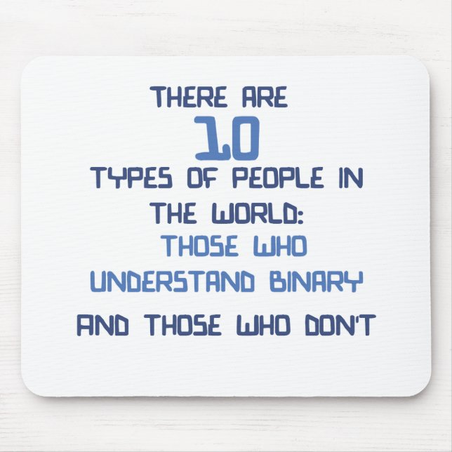 binary joke mouse pad (Front)