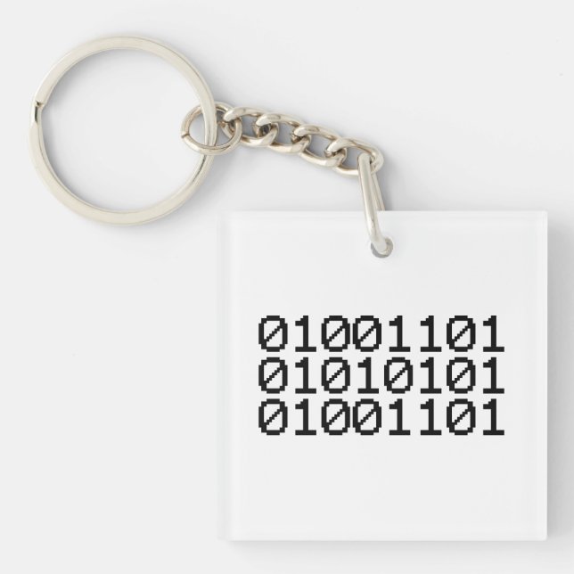 BINARY MUM KEYCHAIN (Front)