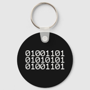 BINARY MUM KEYCHAIN