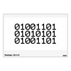 BINARY MUM WALL DECAL