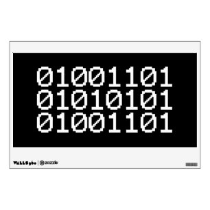 BINARY MUM WALL STICKER