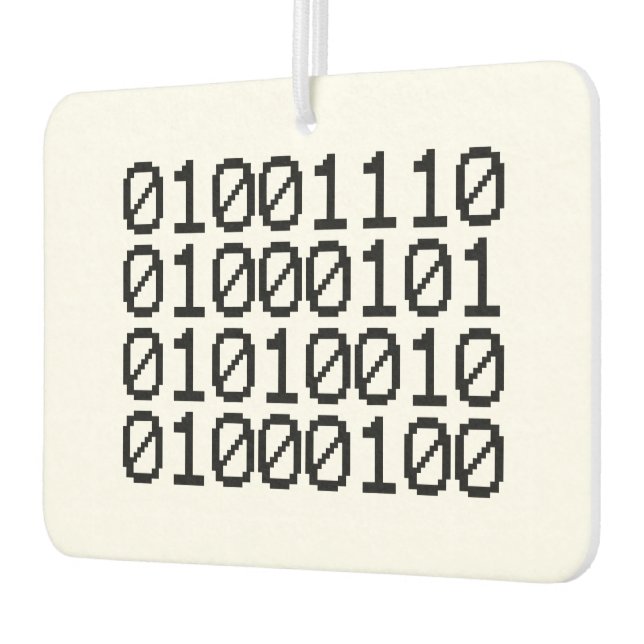 BINARY NERD AIR FRESHENER (Left)
