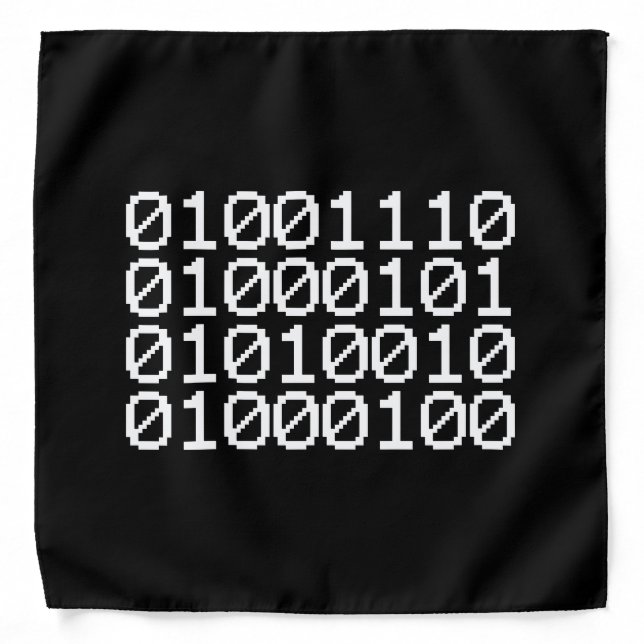 BINARY NERD BANDANA (Front)