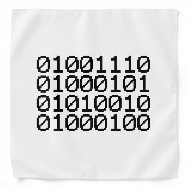 BINARY NERD BANDANA (Front)